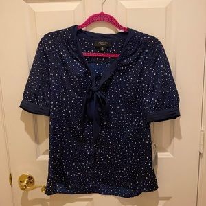JASON WU for Target navy polkadot blouse